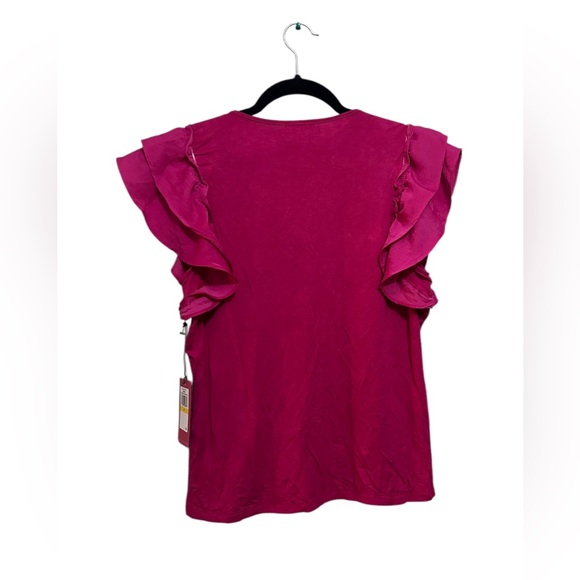 NWT | Vince Camuto Fuchsia Pink Color Top | Size M - Picture 2 of 7